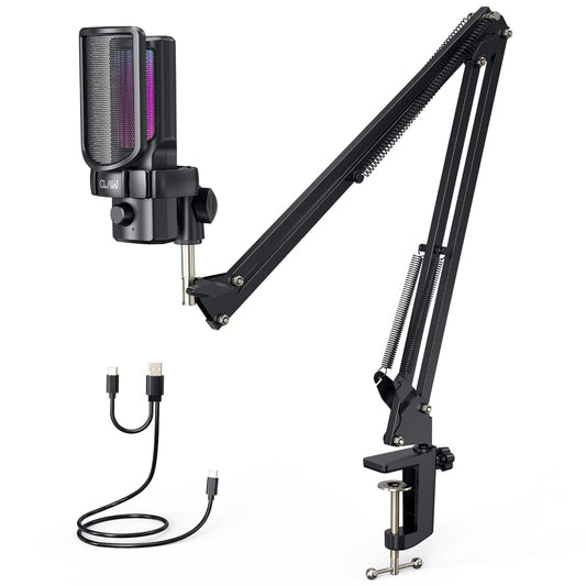 CLAW GM17 RGB Condenser Gaming Microphone Kit ( Black )