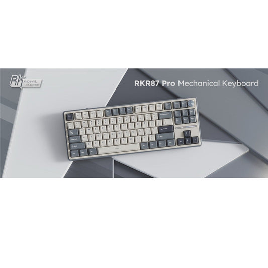 ROYAL KLUDGE R87 Pro 75% RGB Mechanical Wired Gaming Keyboard ( Grey ) ( Brown Switch )