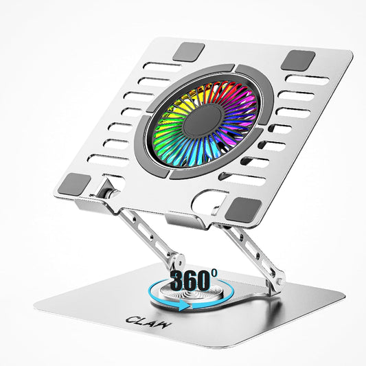 CLAW Lift max X16 Laptop Stand With RGB Cooling Fan 360 Degree Rotation