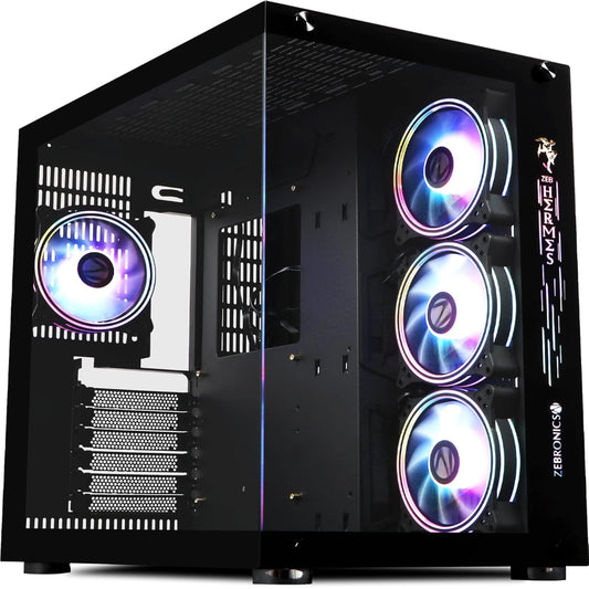 ZEBRONICS ZEB-948B Hermes Premium ATX Mid Tower Cabinet ( Black )