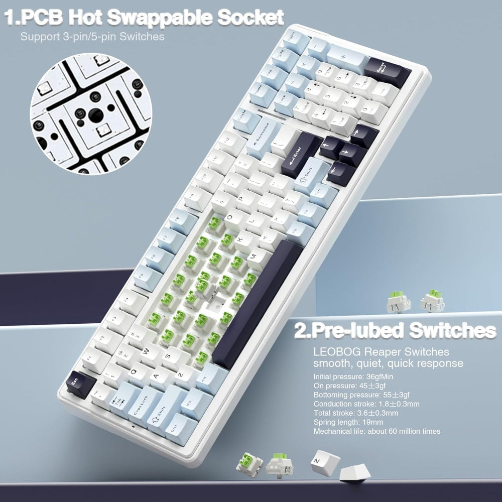 X Aula F99 Pro Mechanical Keyboard, Wireless Gaming Philippines