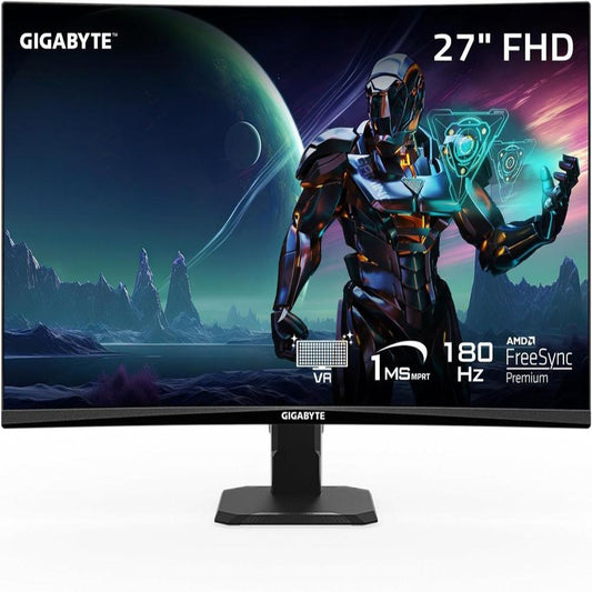 GIGABYTE GS27FC 27 Inch FHD 180Hz VA Panel 120% SRGB 1MS AMD Freesync Gaming Monitor