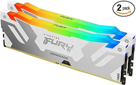 Kingston Fury Renegade RGB 32GB ( 16GB x 2 ) 8000MHz DDR5 RAM CL38 (White)