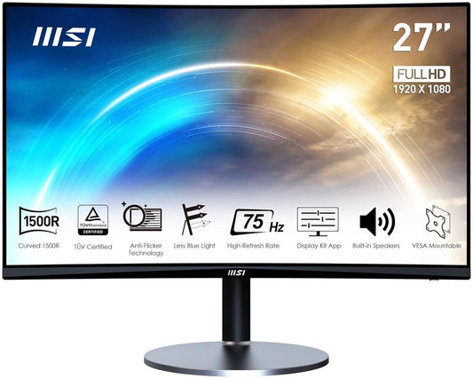 MSI Pro MP272C 27 Inch Full Hd Business & Productivity LCD Monitor