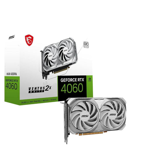 MSI GeForce RTX 4060 Ventus 2X OC White 8GB Nvidia Graphic Card