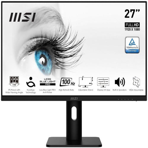 MSI PRO MP273AP 27 Inch FHD 100Hz IPS Panel 106%SRGB 1MS Adaptive Sync IPS Business Monitor