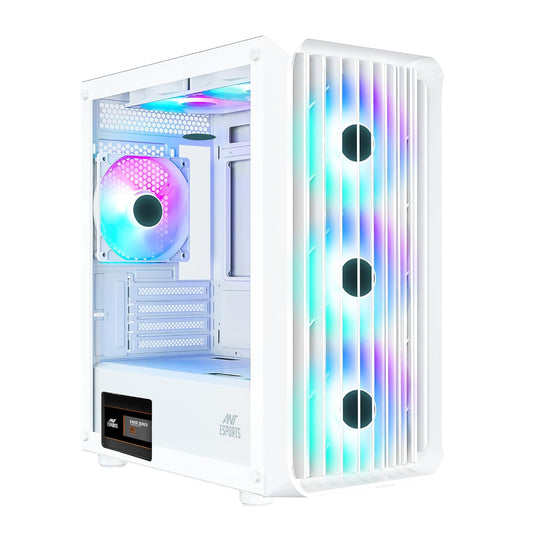 ANT ESPORTS 205 Mini Air ARGB MATX Mini Tower Cabinet ( White )