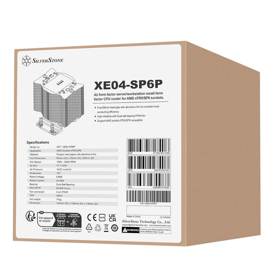 SILVERSTONE XE04-SP6P Single Tower CPU Air Cooler