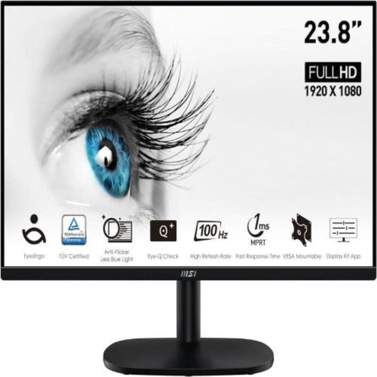 MSI PRO MP245V 24 24 Inch FHD 100Hz VA Panel 95%SRGB AMD Free Sync Gaming Monitor