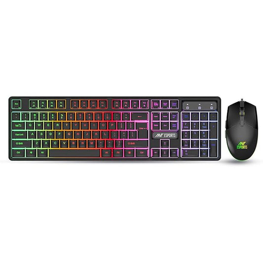 ANT ESPORTS KM1650 Full Size Membrane Wired Gaming Keyboard and Mouse Combo (Black) (Membrane Keyboard) (KM1650)