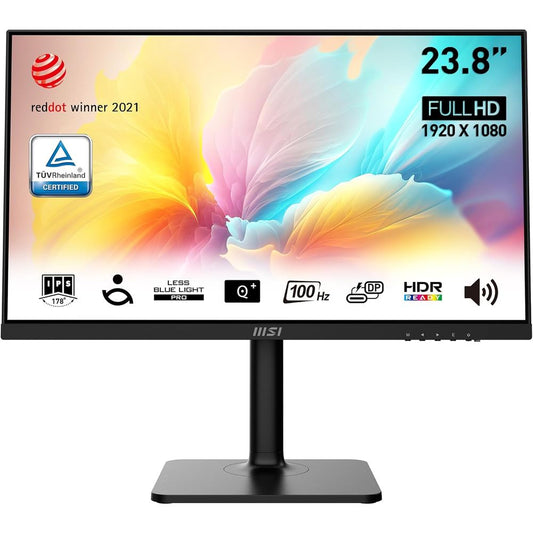 MSI Modern MD2412P 24 Inch FHD 100Hz IPS Panel 144%SRGB 1MS AMD Freesync IPS Business Monitor