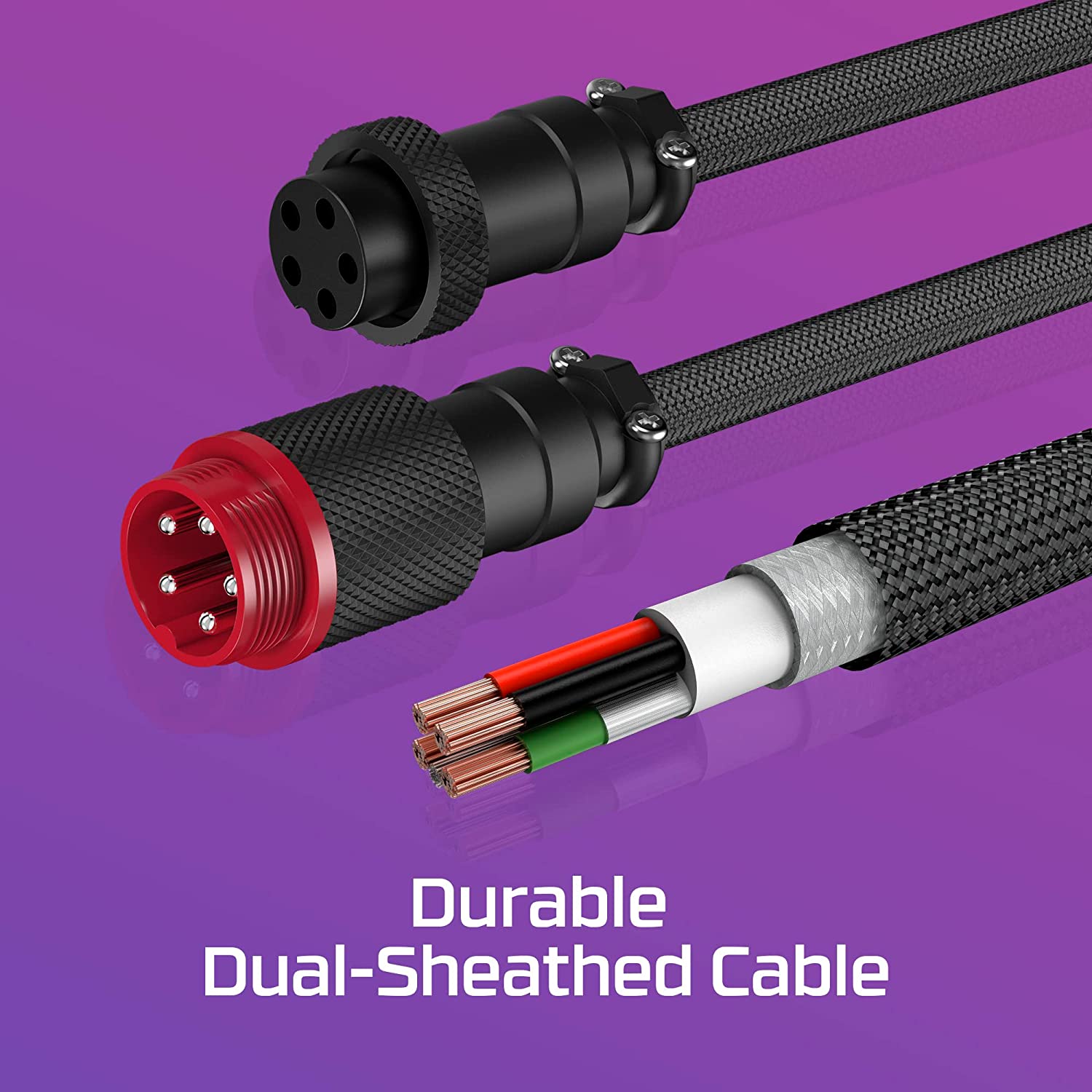 HyperX USB-C Coiled Cable Red-Black