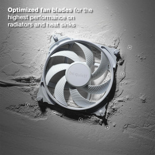 BE QUIET Silent Wings 4 120mm Non-RGB PWM High Speed Cabinet Fan ( White ) ( Single Pack )