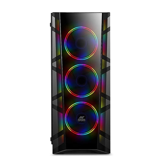 ANT ESPORTS ICE 300TG Mid (ATX) Tower Gaming Cabinet (Black)