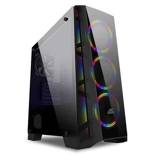 ANT ESPORTS ICE 300TG Mid (ATX) Tower Gaming Cabinet (Black)
