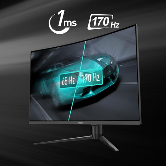 MSI G32CQ5P 32 Inch QHD 170Hz VA Panel 115%SRGB 1MS VA Curved Gaming Monitor