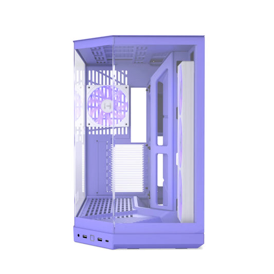 HYTE Y50 Essential Aesthetic RGB EATX Mid Tower Cabinet ( Taro Milk )