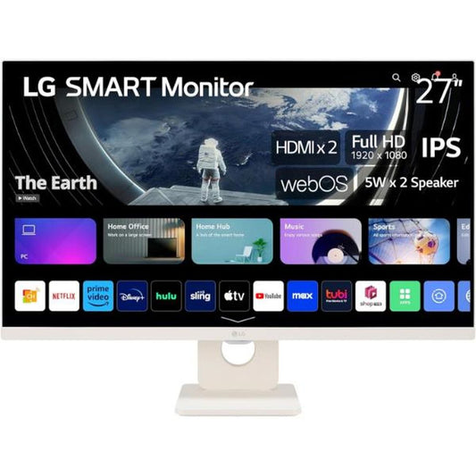 LG 27SR50F-W 27 Inch FHD 60Hz IPS Panel 72% SRGB 5MS AMD Freesync IPS Gaming Monitor