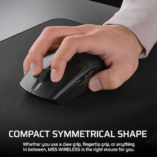 CORSAIR M55 Wireless Ambidextrous Gaming Mouse ( CH-931F000-AP ) ( 24000DPI / 6 Macro Buttons ) ( Black )