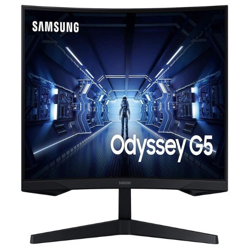 SAMSUNG Odyssey G5 27 Inch QHD 144Hz VA Panel 1MS AMD FreeSync Curved VA Gaming Monitor