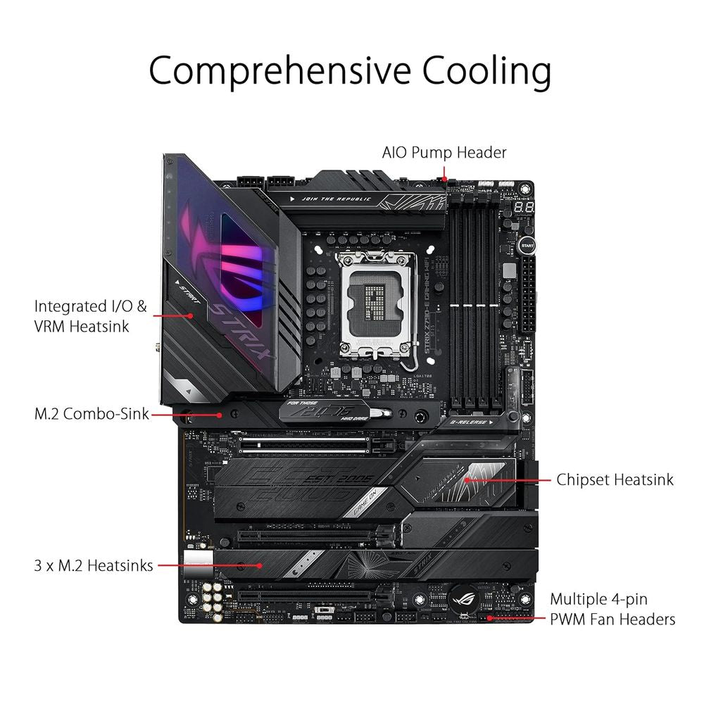 Z790e Buy ASUS ROG Strix Z790-E Gaming Wifi II DDR5 Motherboard | Elitehubs ...