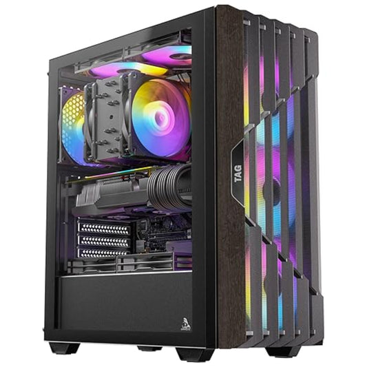 TAG Gamerz Stellar Elite ARGB Mid Tower Cabinet ( Black )