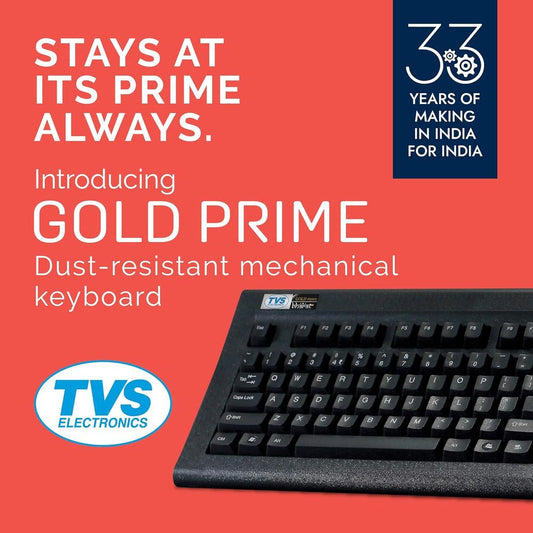 TVS Gold Prime Full Size Mechanical Wireless Gaming Keyboard ( Black )