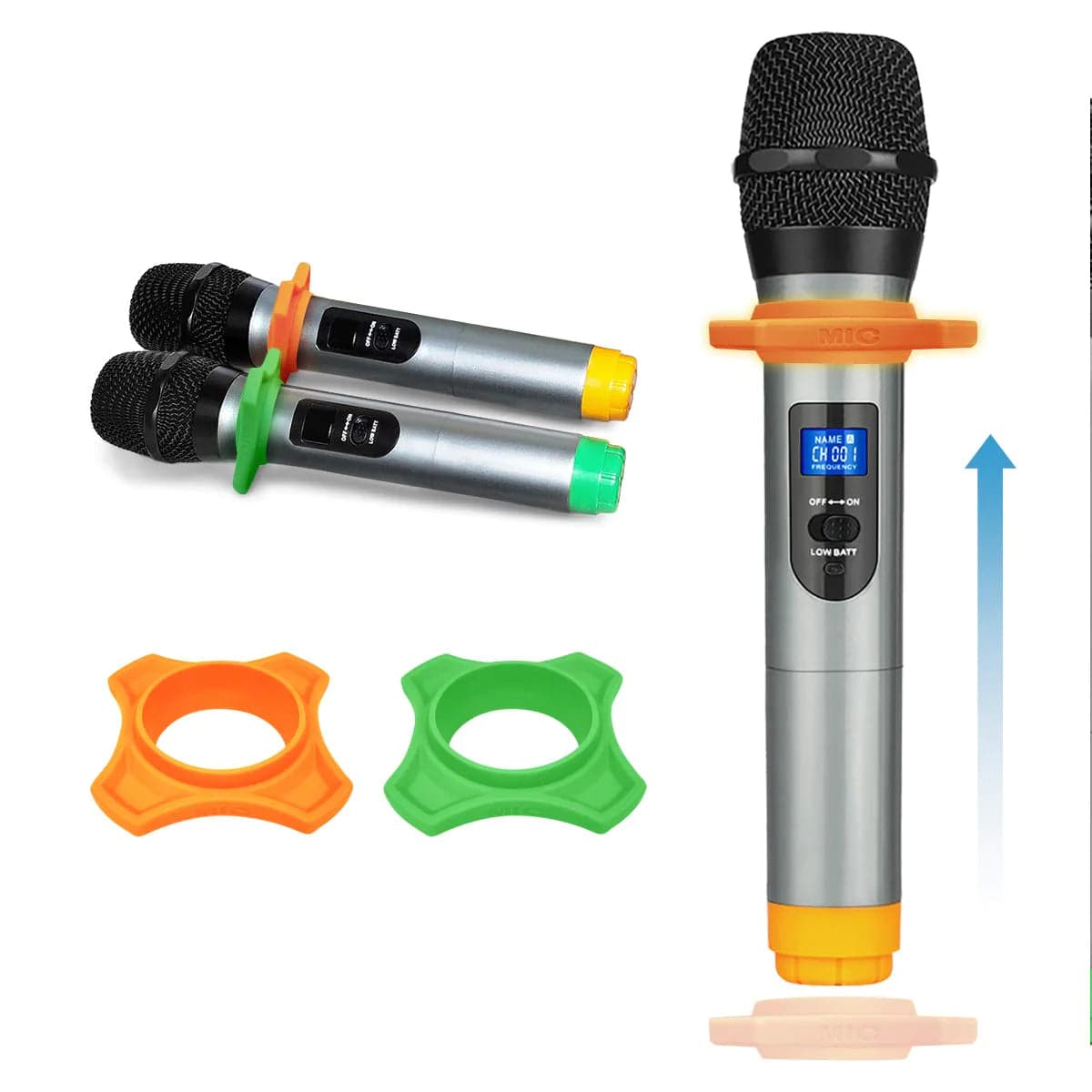 1 Fifine Wireless Bluetooth Karaoke Microphone, Handheld Mic For