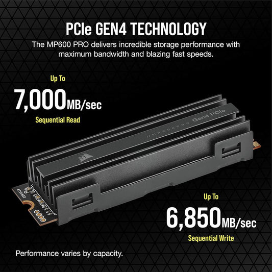 CORSAIR MP600 Pro LPX 4TB M.2 NVMe Gen4 Internal Solid State Drive ( SSD )