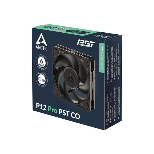 ARCTIC P12 Pro PST Co Non-RGB 120mm Cabinet Fan ( Black ) ( Singel Pack )