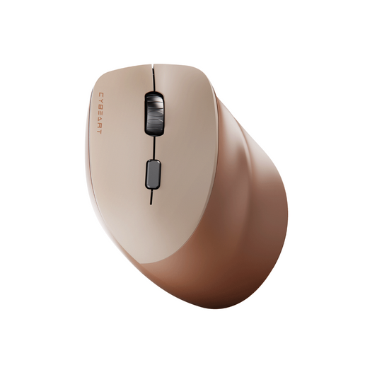 CYBEART Arcus wireless Ergonomic Gaming Mouse ( Mocha ) ( 2400DPI / 6 Macro Buttons )