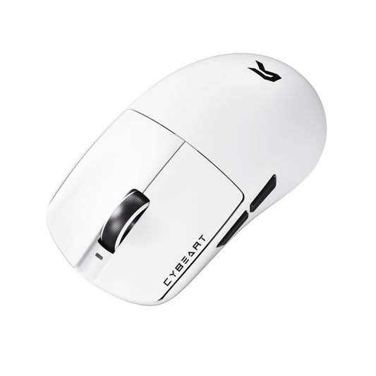 CYBEART Artemis 1K Wireless Tri Mode Ambidextrous Gaming Mouse ( White ) ( 24000DPI / 5 Macro Buttons )