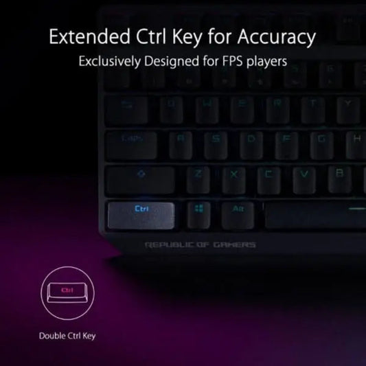 ASUS Rog Strix Scope NX Full Size Mechanical Wireless Gaming Keyboard ( Black ) ( Red Switch )