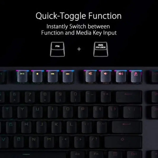ASUS Rog Strix Scope NX Full Size Mechanical Wireless Gaming Keyboard ( Black ) ( Red Switch )
