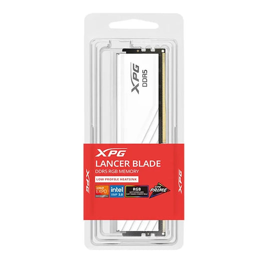 ADATA XPG Lancer Blade RGB 32GB (32GB x 1) DDR5 6000MHz RAM (White)