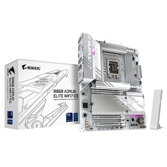 GIGABYTE B860 Aorus Elite Ice wifi DDR5 Intel Motherboard