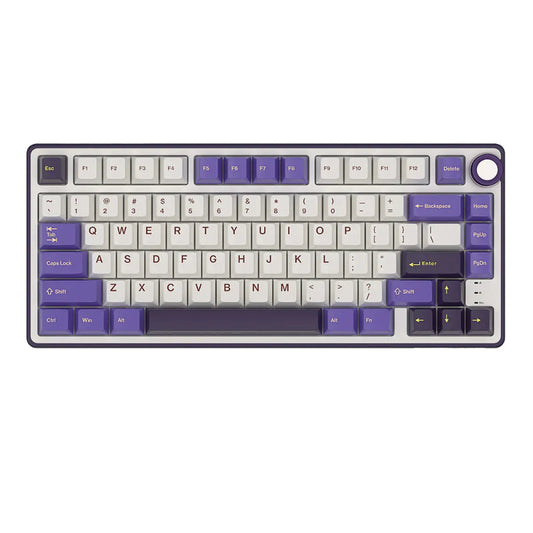 ROYAL KLUDGE RK R75 75% RGB Mechanical Wired Gaming Keyboard ( Blackberry Mousse ) ( RK Brown Switch )