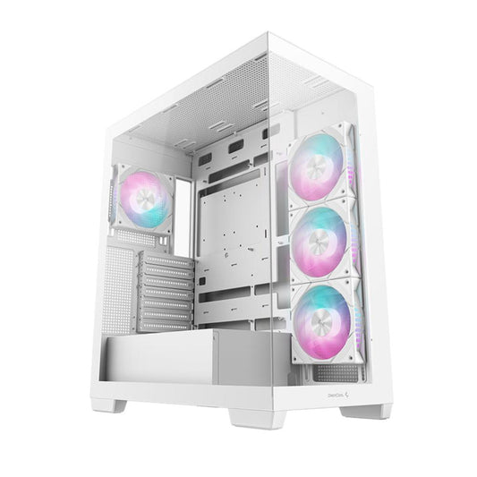 DEEPCOOL CG580 4F ARGB ATX Mid Tower Cabinet (White)