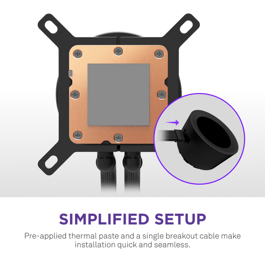 NZXT Kraken Plus RGB 240mm AIO CPU Liquid Cooler ( Black )