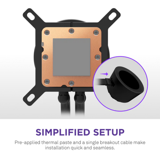 NZXT Kraken Plus 360 RGB 360mm CPU Liquid Cooler ( With LCD Display ) ( Black )