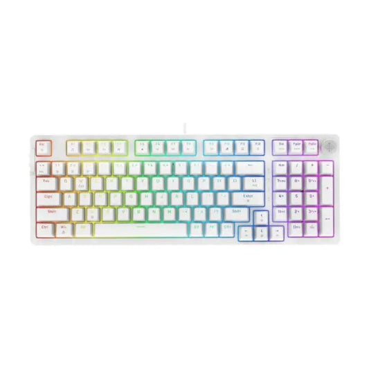 COSMIC BYTE Phantom Gasket CB-GK-41 Wired Mechanical Gaming Keyboard ( White ) ( Pre-Lubed Switches )