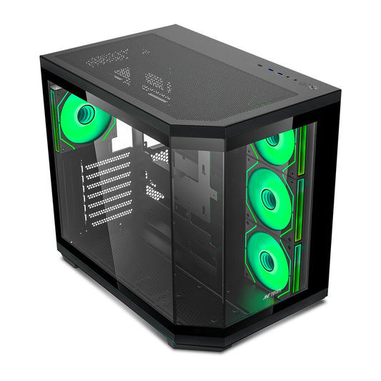 ANT ESPORTS Crystal X11 ARGB ATX Mid Tower Cabinet ( Black )