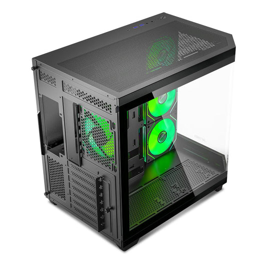 ANT ESPORTS Crystal X11 ARGB ATX Mid Tower Cabinet ( Black )