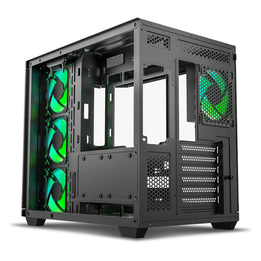 ANT ESPORTS Crystal X11 ARGB ATX Mid Tower Cabinet ( Black )