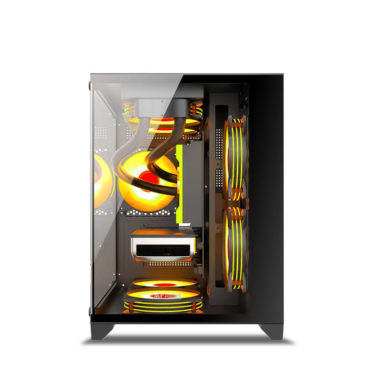 ANT ESPORTS Crystal Z2 MATX Mid Tower Cabinet (Black)