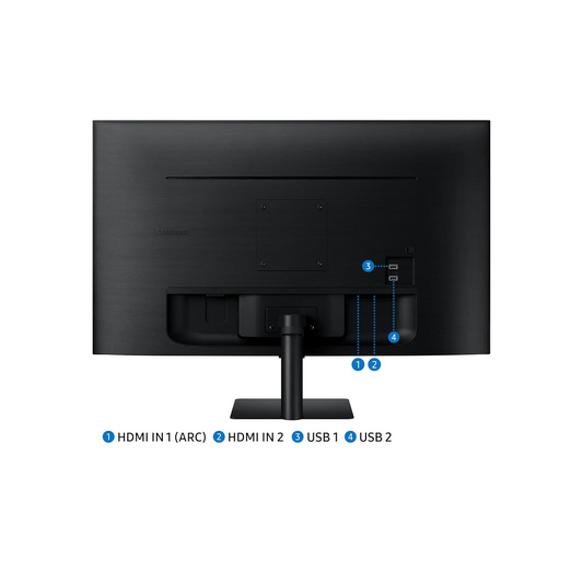 SAMSUNG M5 LS27DM500EWXXL 27 Inch FHD 60Hz IPS Panel 72% SRGB 4MS AMD Freesync Smart Monitor