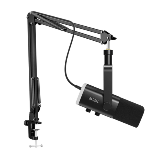 FIFINE AmpliGame AM8T USB/XLR Dynamic Microphone Kit With Boom Arm Stand ( Black )