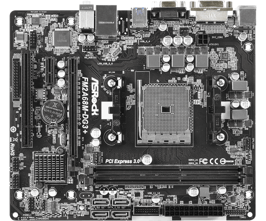 ASROCK FM2A68M-DG3+ DDR3 AMD Motherboard