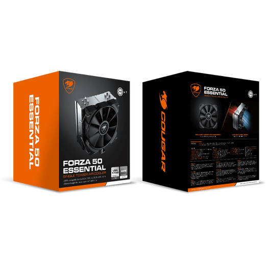 COUGAR Forza 50 Essential 120mm Single Tower CPU Air Cooler ( Black )