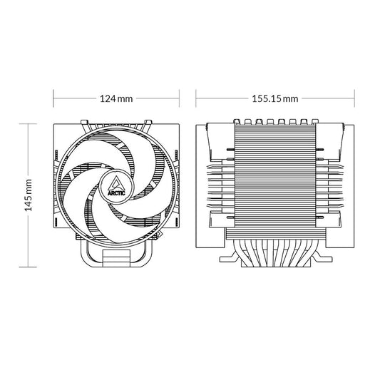 ARCTIC Freezer 4U-M Single Tower CPU Air Cooler